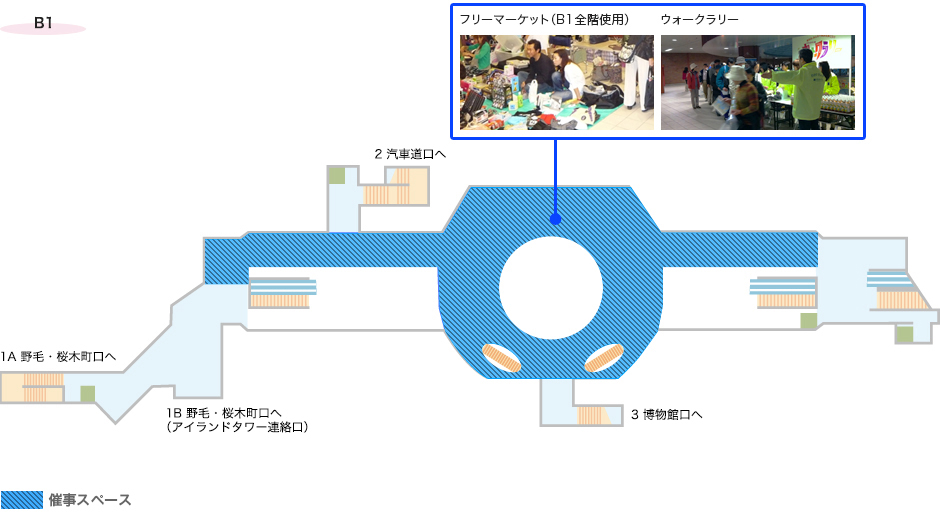 馬車道駅構内図B1