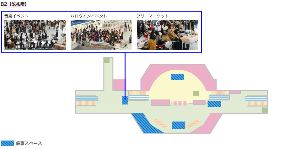 馬車道駅構内図B2