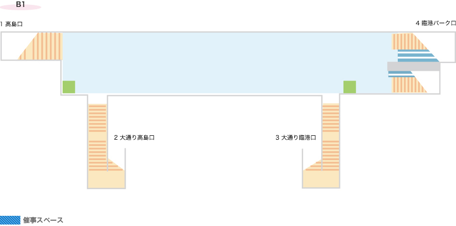 新高島駅構内図B1