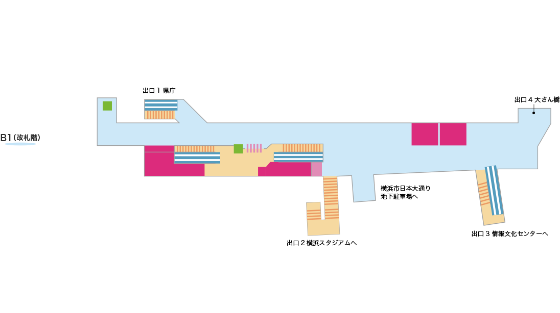 構内案内 日本大通り駅 みなとみらい線 横浜高速鉄道株式会社