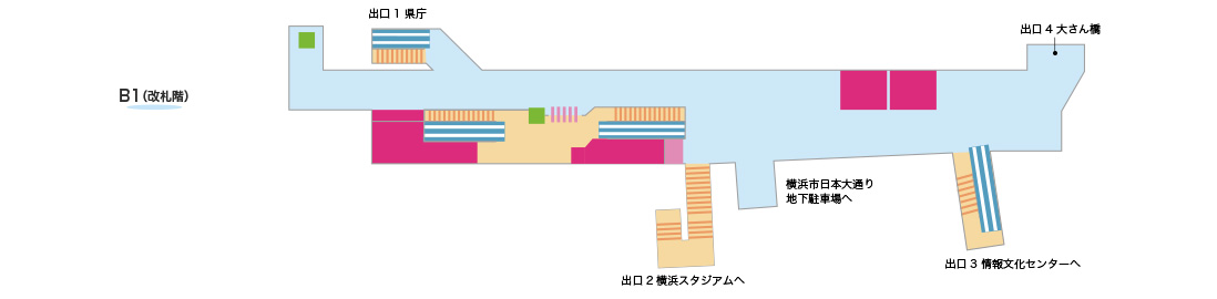 構内案内 日本大通り駅 みなとみらい線 横浜高速鉄道株式会社